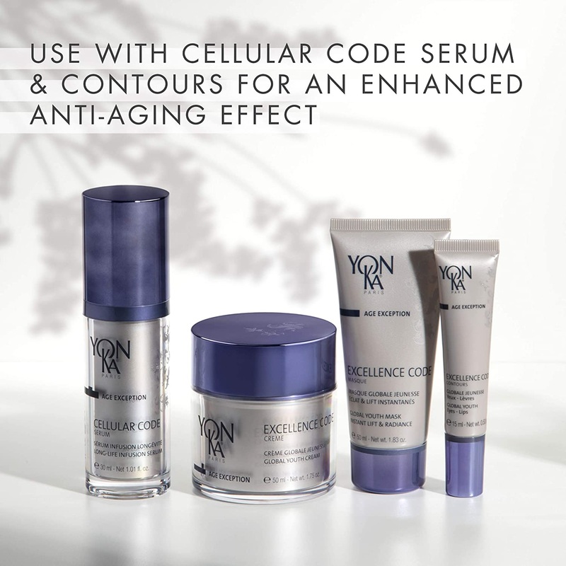 [Sample 0.25 oz] Yon-ka Age Exception Kit | Cellular Code Serum | Excellence Code Creme | Excellence Code Contours | Excellence Code Masque