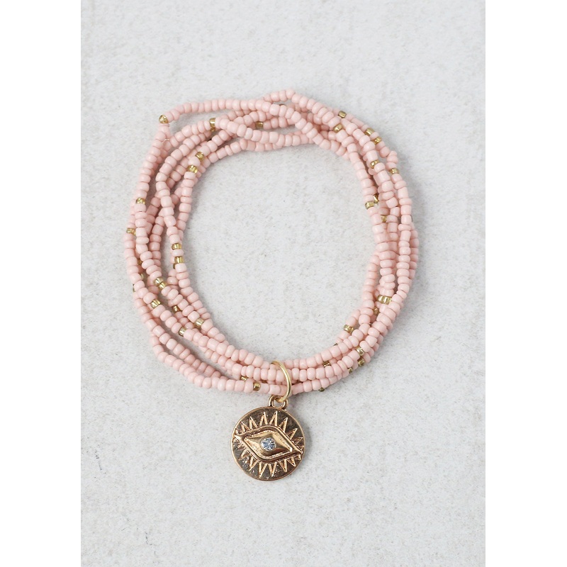 All Seeing Eye Bracelet Pink