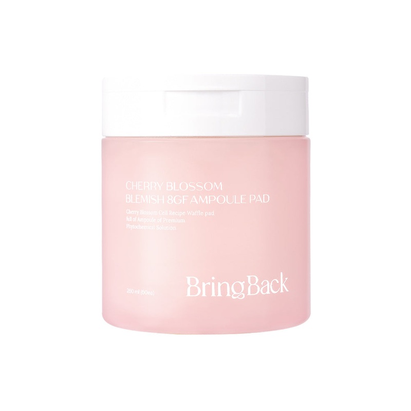Bringback Cherry Blossom Blemish 8GF Ampoule Pad 260ml, 60 sheets