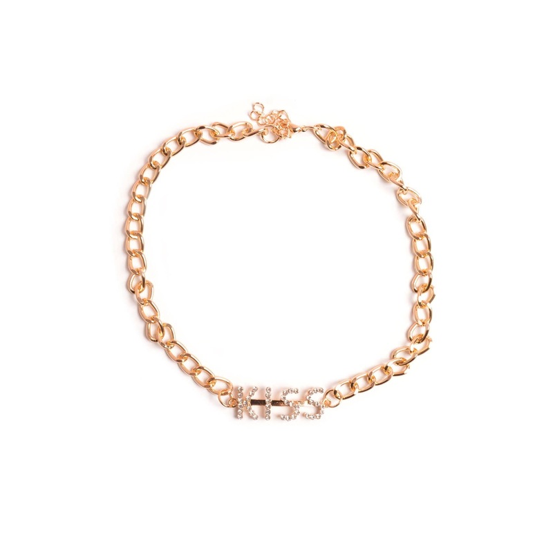 Happy Girls Choker Gold Girl