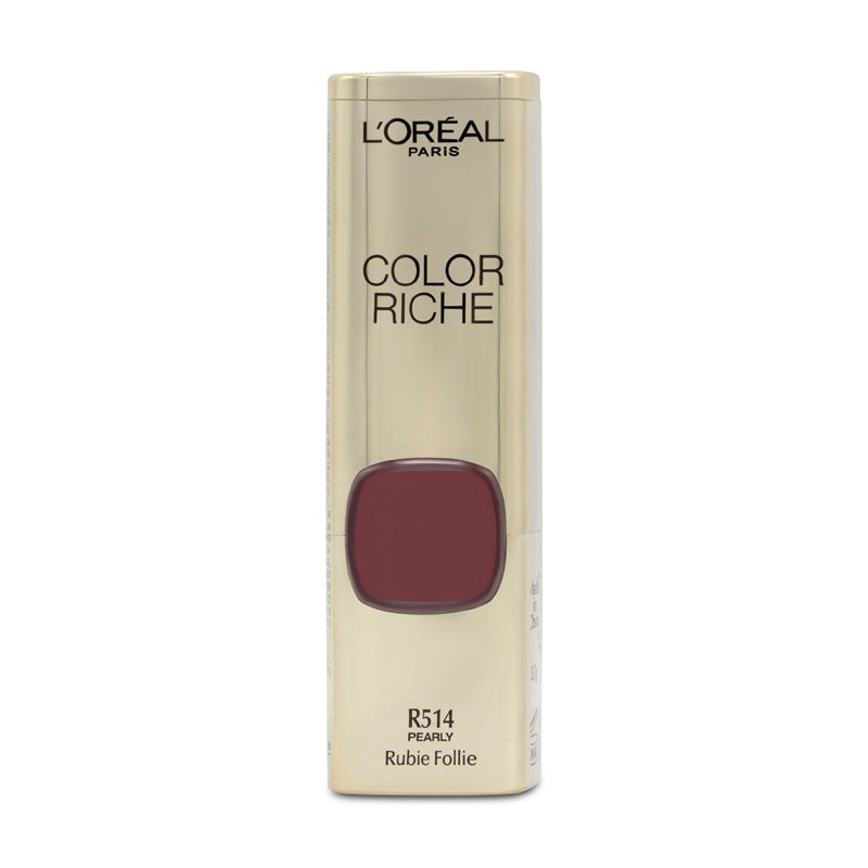 L’Oreal Colour Riche Red Lipstick R514 Pearly Rubie Follie
