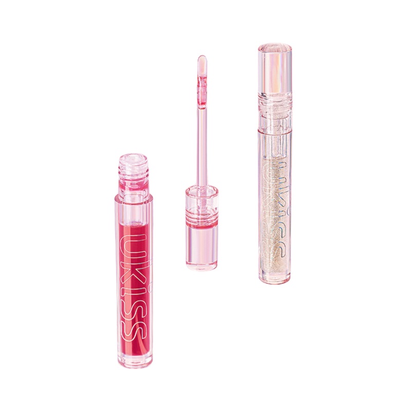 Ukiss Star Frost Crushed Ice Lip Oil 2ml  01 White Peach Splash