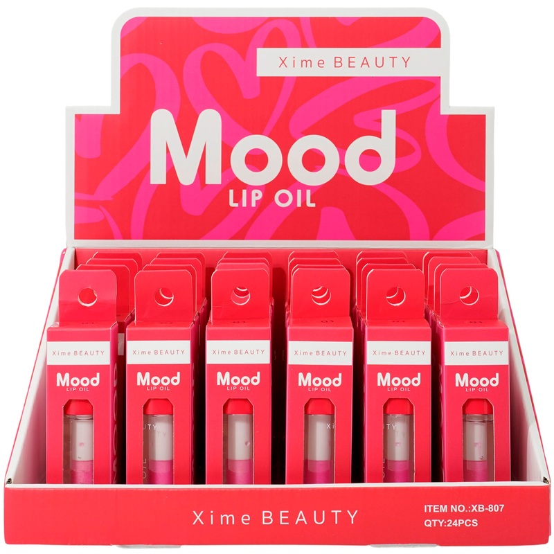 Xime Beauty Mood Lip Oil – Wholesale Display 24 Units (XB-807)