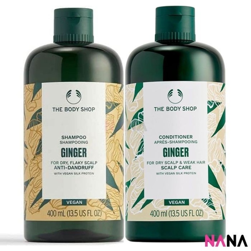 The Body Shop Ginger Anti-dandruff Shampoo Large 400ml + Ginger Scalp Care Conditioner 400ml Shampoo+Conditioner