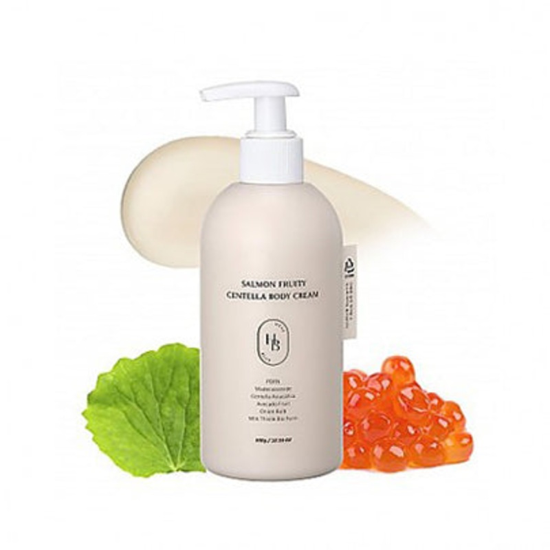 [HEVEBLUE] Salmon Fruity Centella Body Cream 300ml