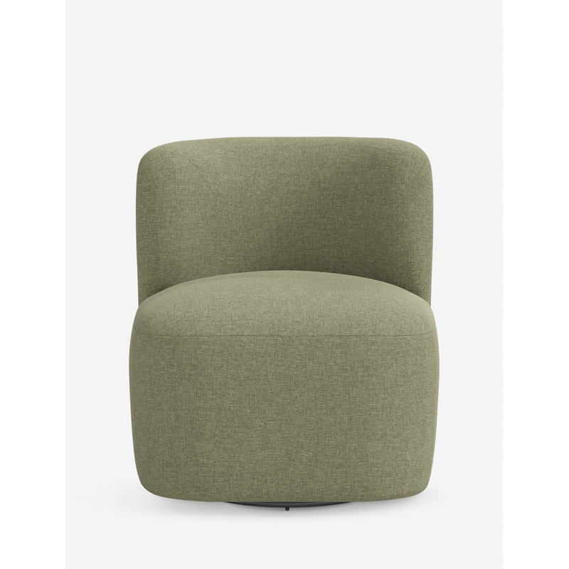 Lois Swivel Chair Navy Linen