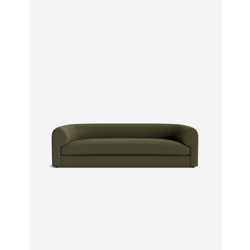 Sergio Sofa White Boucle 110″W