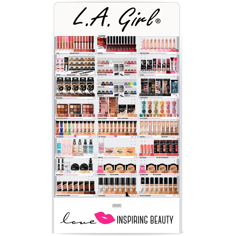 Wholesale L.A. Girl Love Inspiring Beauty 3FT Floor Display 1.218 Units (GFD537)
