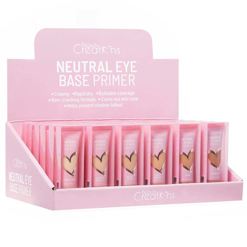 Beauty Creations Neutral Eye Base Primer – Wholesale Display 36 Units (EBND)