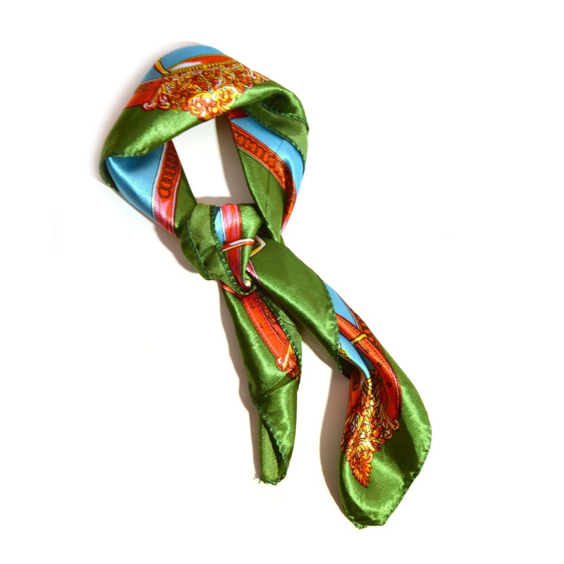 Belt Design Fashion Scarf Green