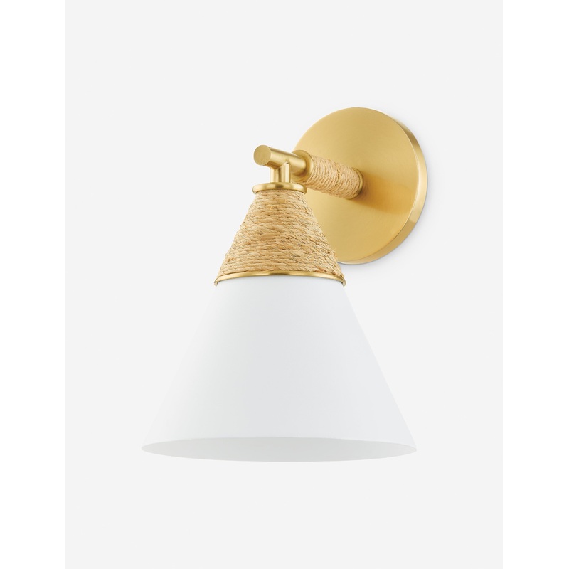 Rooney Sconce White and Natural