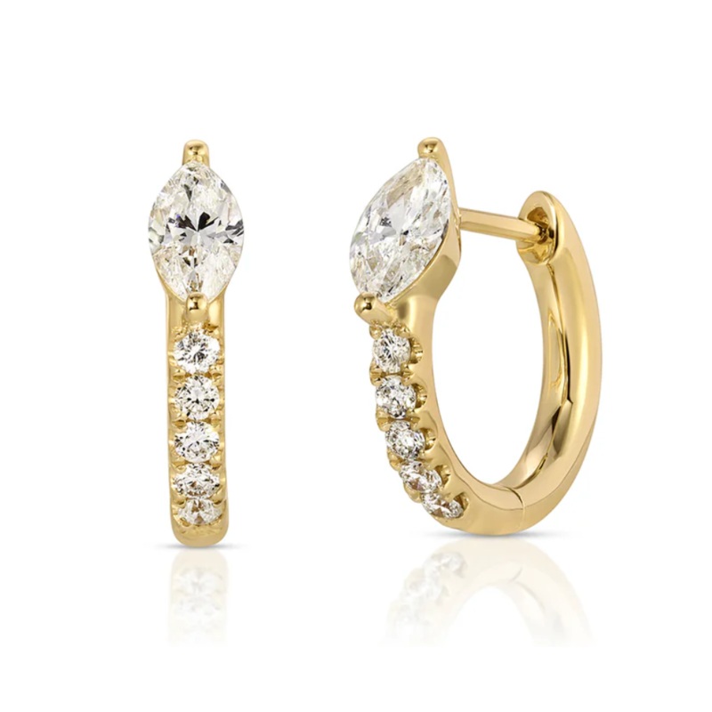 BOBBI HUGGIES WITH MARQUISE DIAMONDS YELLOW GOLD