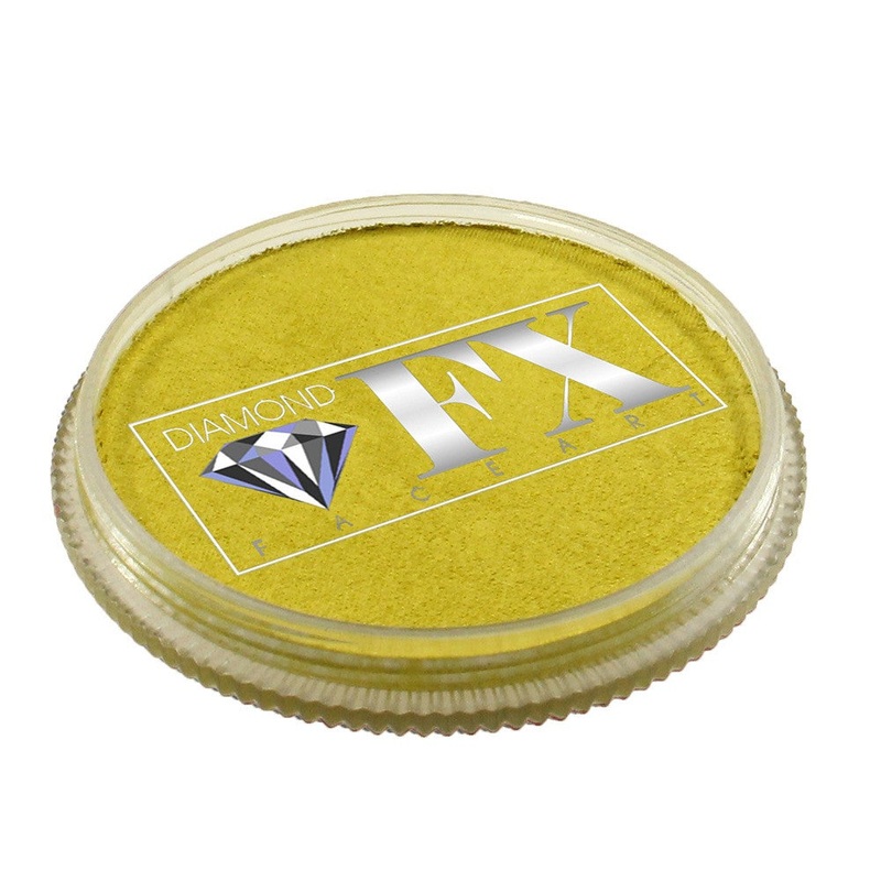 Diamond FX Face Paints – Metallic Yellow M50 30 gm