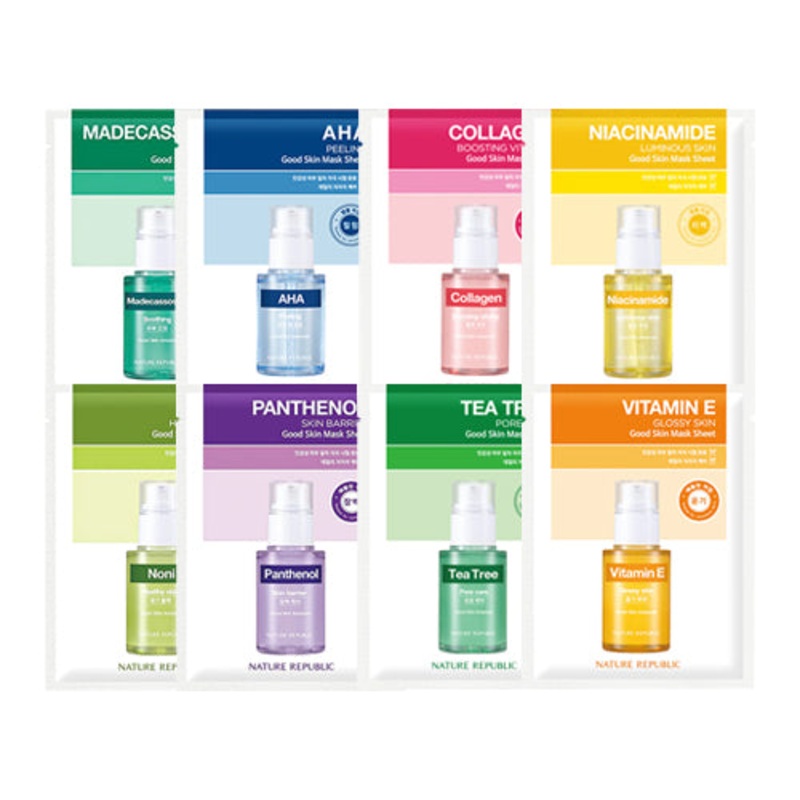 [Nature Republic] Good Skin Mask Sheet (10 types) Madecassoside