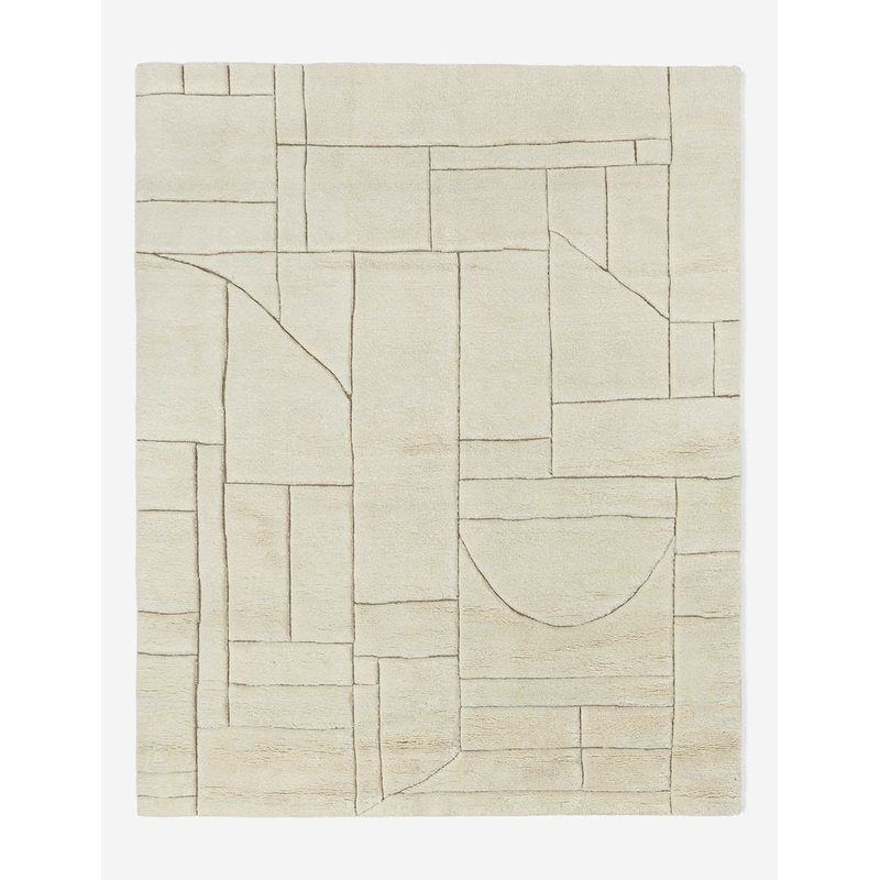 Maleena Hand-Knotted Wool Rug 6′ x 9′