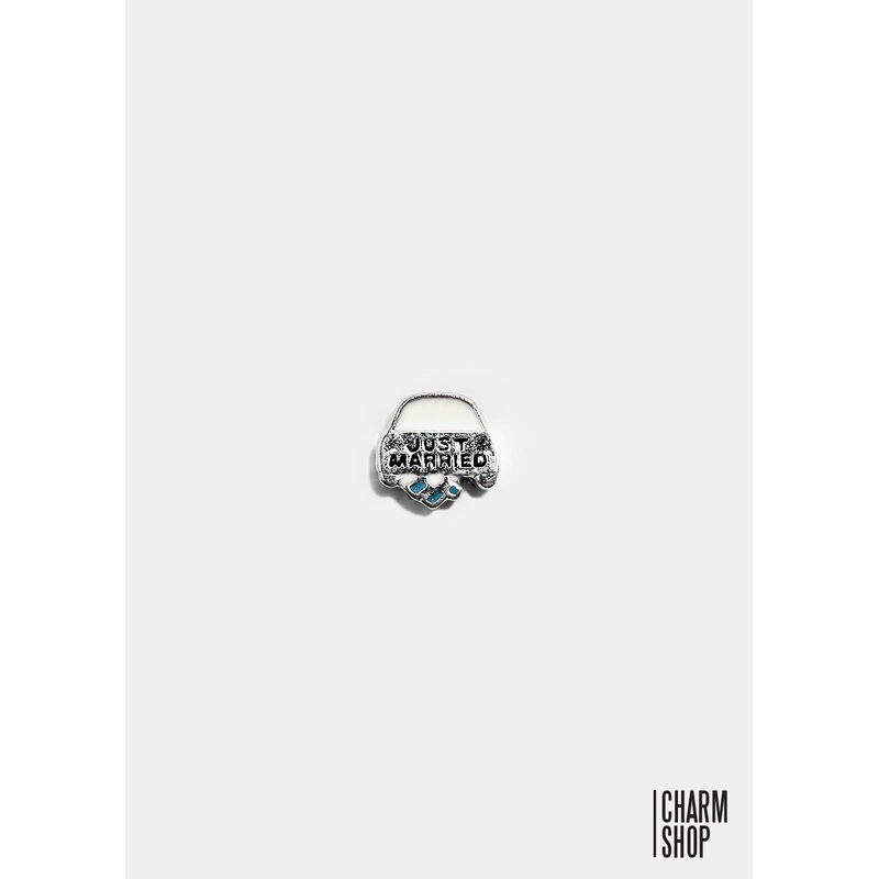 Just Married Locket Charm