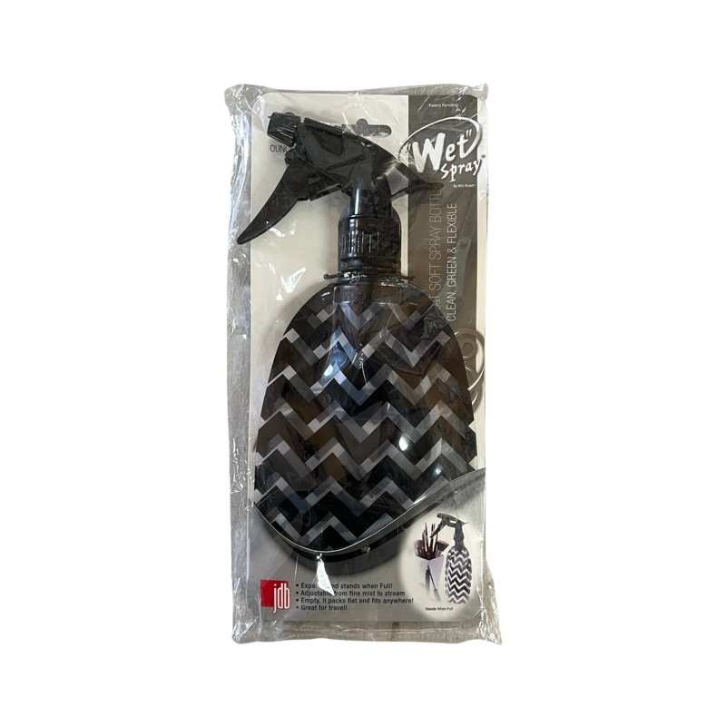 J&D Wet Spray The Flat Soft Spray Bottle Black Chevron