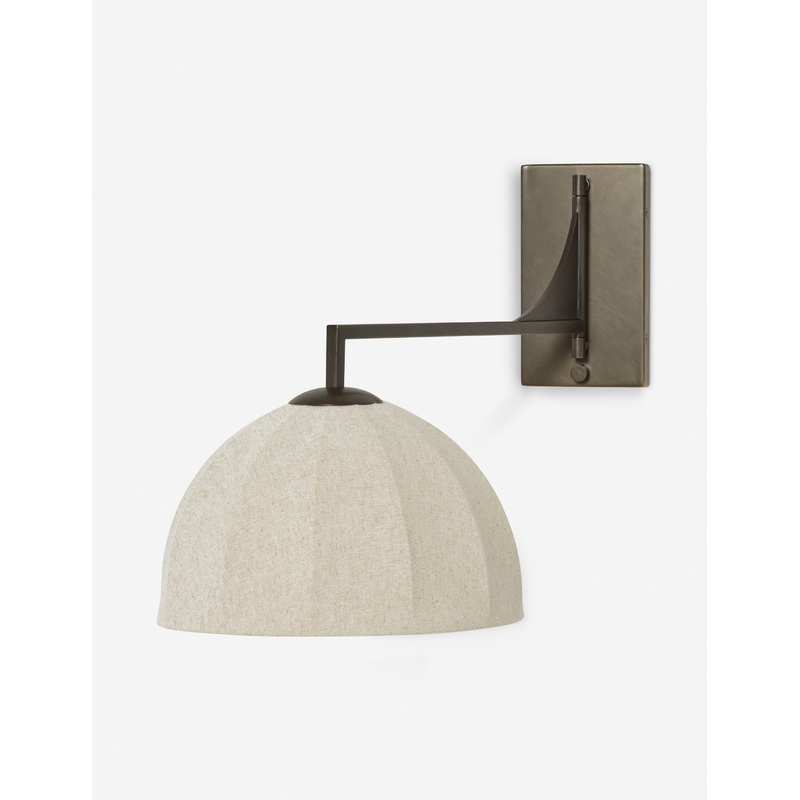 Sello Swing Arm Sconce by DISC Interiors Ivory