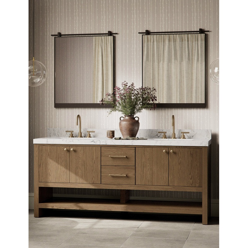 Laurenson Bath Vanity Black 72″W