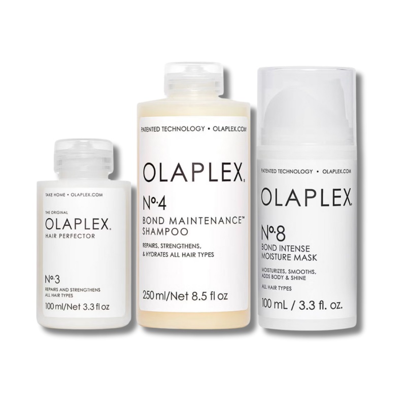 Olaplex No.3, No.4 and No.8 Bundle