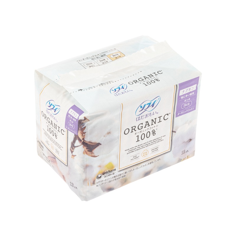 Unicharm Organic Cotton Day Napkins 26cm 13 PCS 13pcs