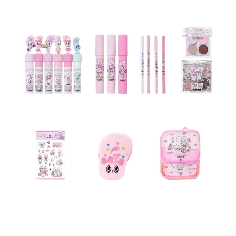 Flortte X ESTHER BUNNY Co-Branded Naturally Pink Series Mini Gift Set x 001 Sweet Tender Bunny Set