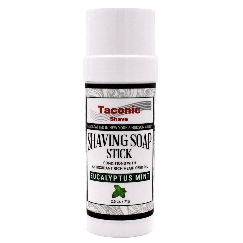 Eucalyptus Mint Shaving Soap Stick – by Taconic Shave (2.5oz)