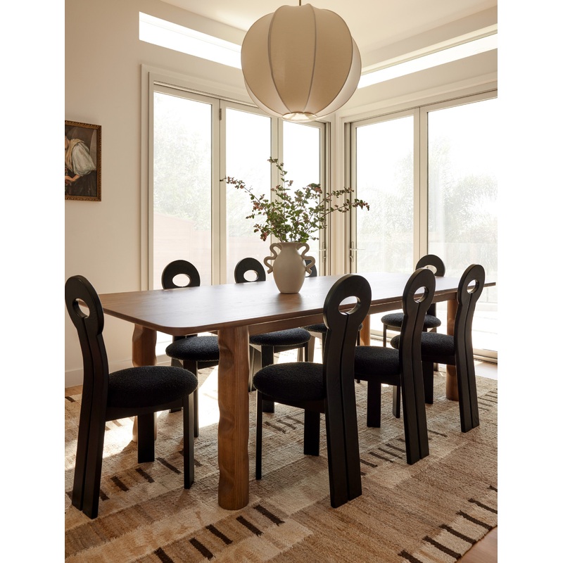 Wave Dining Table by Sun at Six Black 98″W