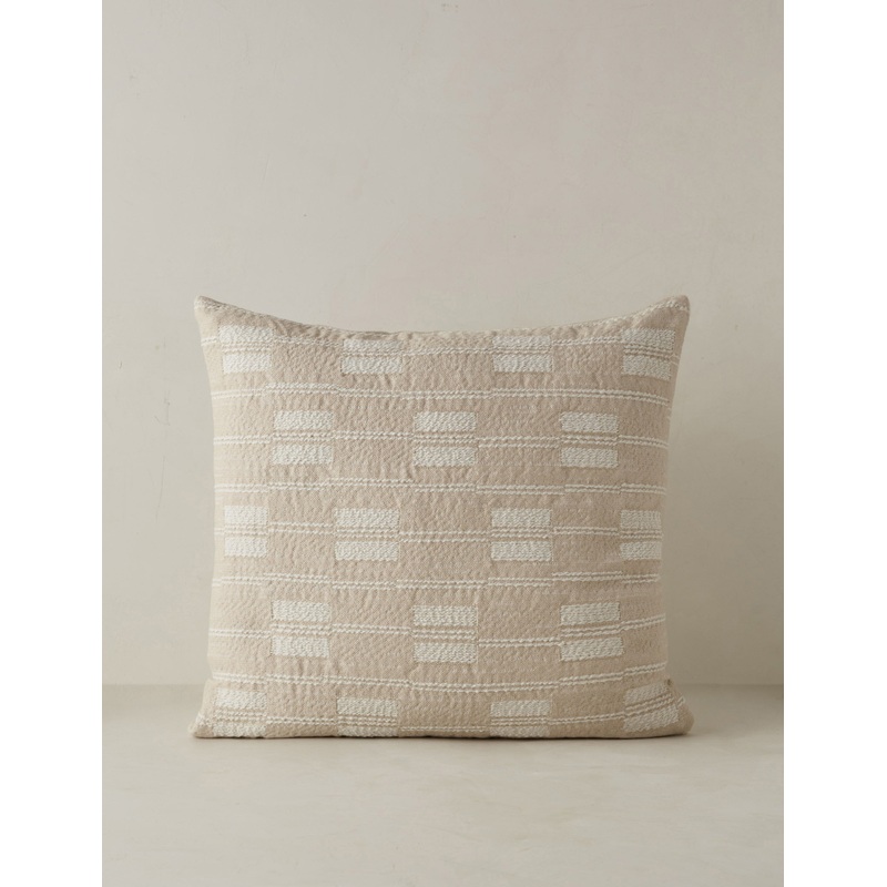 Leighton Indoor / Outdoor Pillow Natural Square