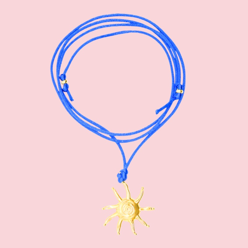 Melina Cord Necklace – Gold