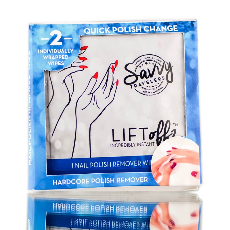 Savvy Travelers Lift Offz Cleansing Wipes | 2 WIpes