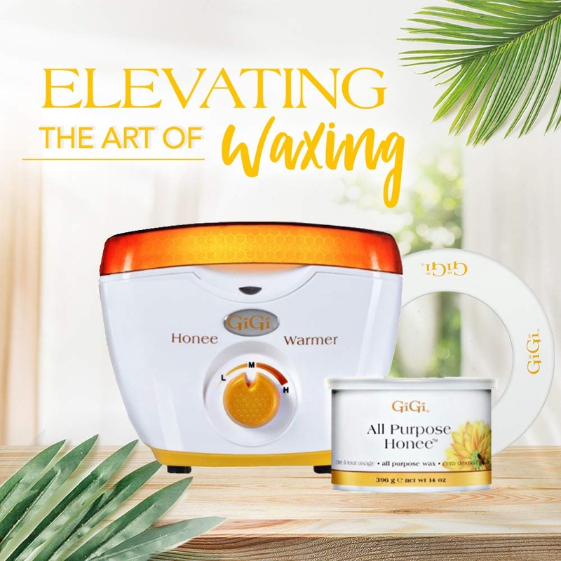 GiGi Honee Wax Warmer + All Purpose Honee Wax 14 oz | Hair Removal Waxing Kit