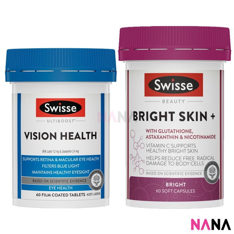SWISSE Double Bright Combo(Bright Skin+ & Vision Health)
