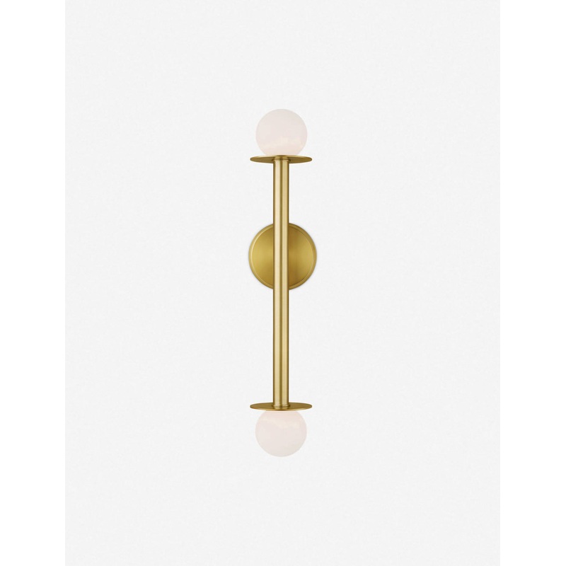 Nodes Double Sconce by Kelly Wearstler Burnished Brass