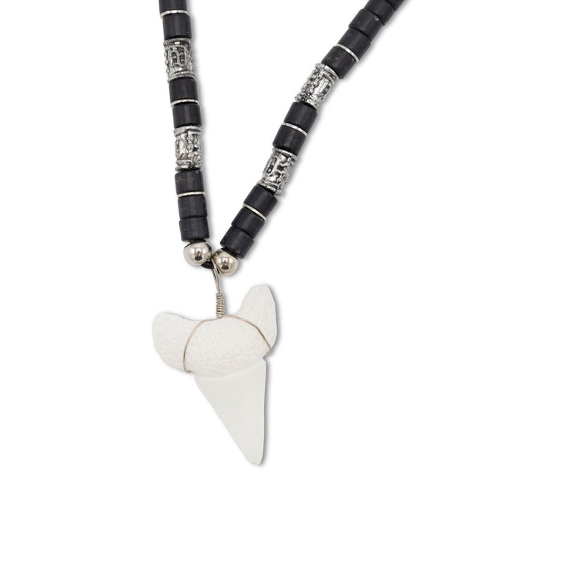 Sharks Tooth Necklace By Cool Jewels – Choose Colour Black & White