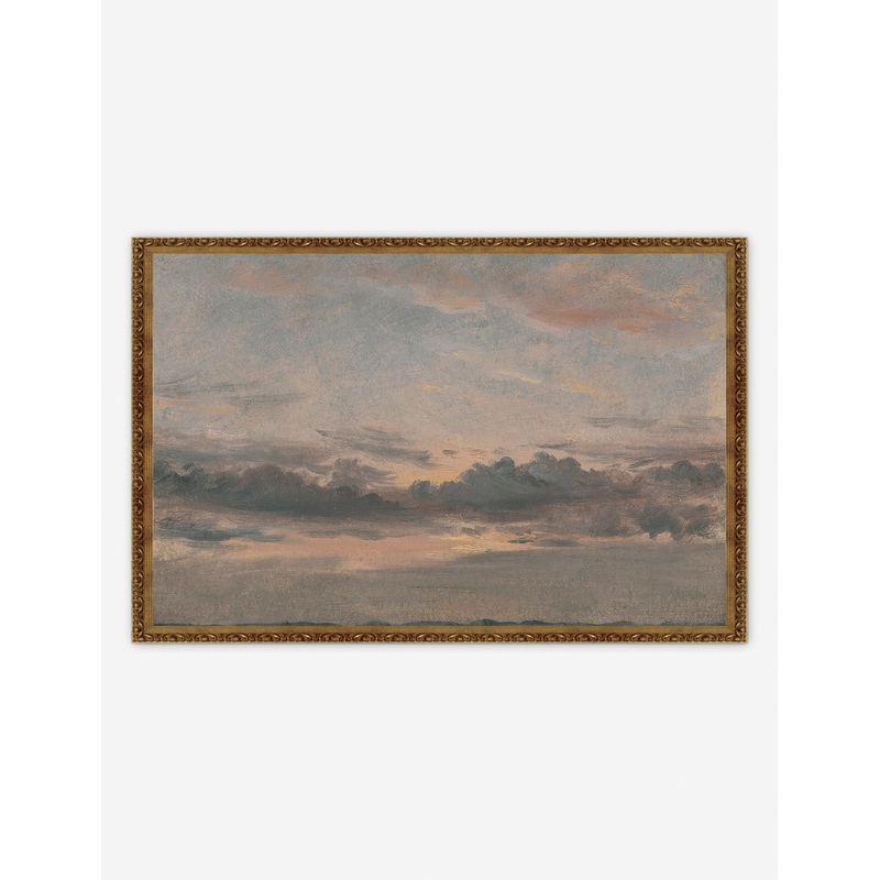 Yale, A Cloud Study, Sunset Print Unframed 24″ x 16″