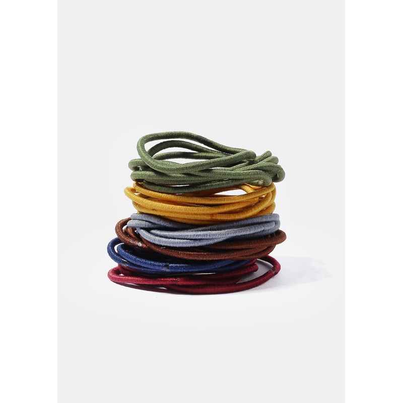 36 Piece Thin Multi-Color Hair Ties