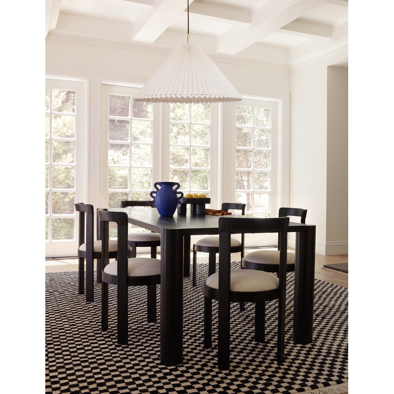 Kirk Dining Table Black 76″W