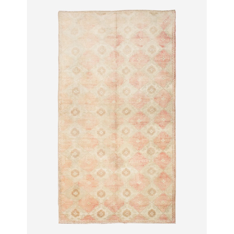 Vintage Turkish Hand-Knotted Wool Rug No. 380, 6’4″ x 11’11”