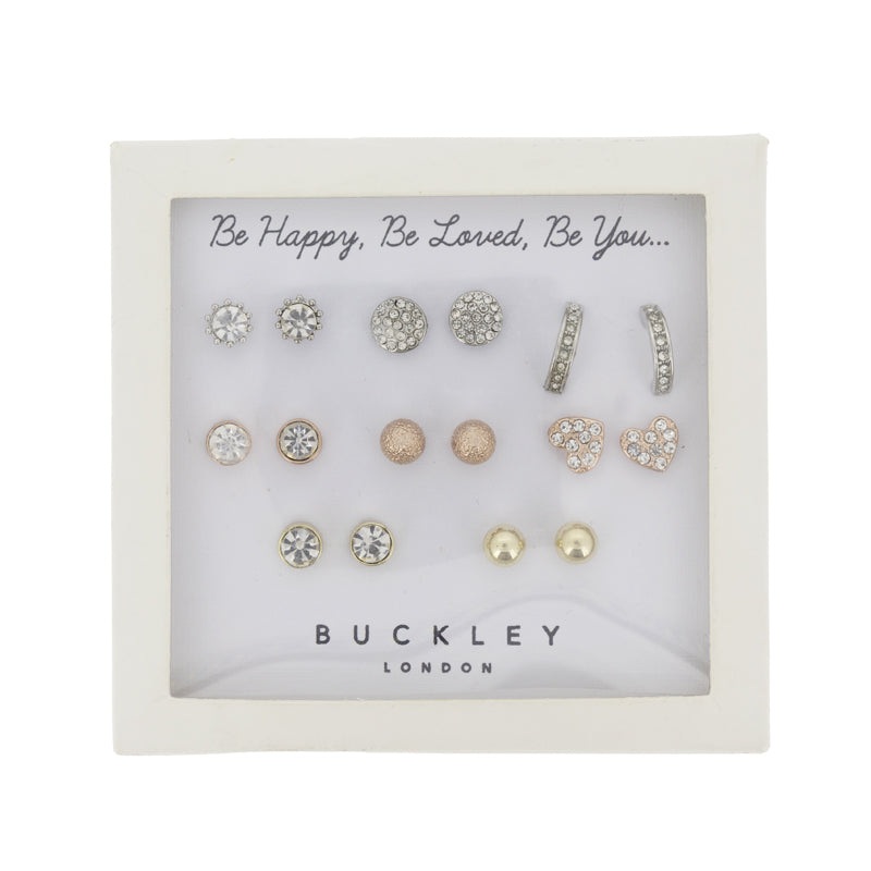 Buckley Earrings Set Be Happy, Be Loved, Be You (Blemished Box)