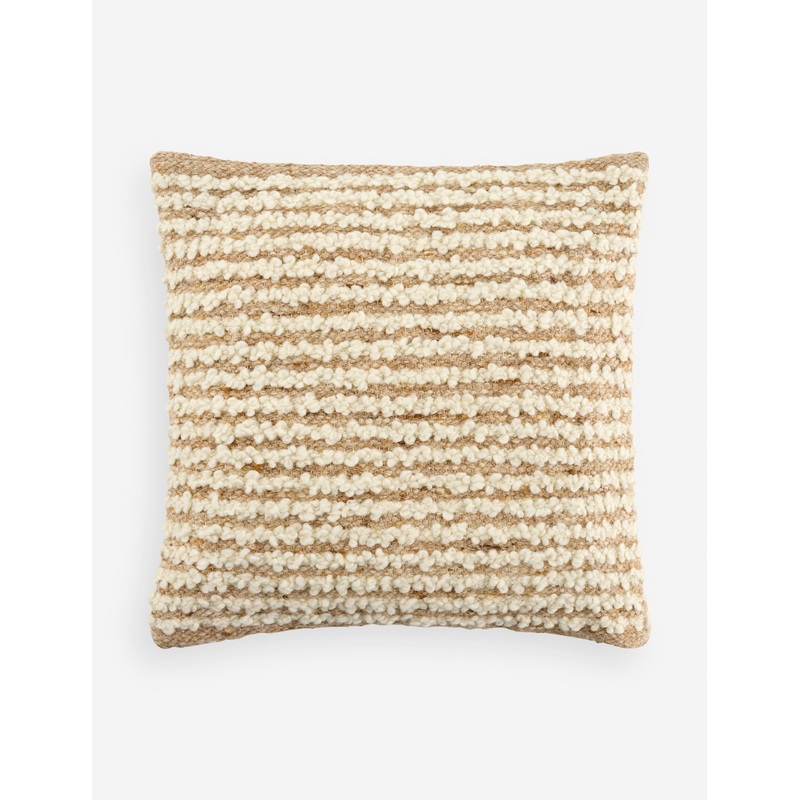 Marcy Pillow Beige and Ivory 18″ x 18″ Down