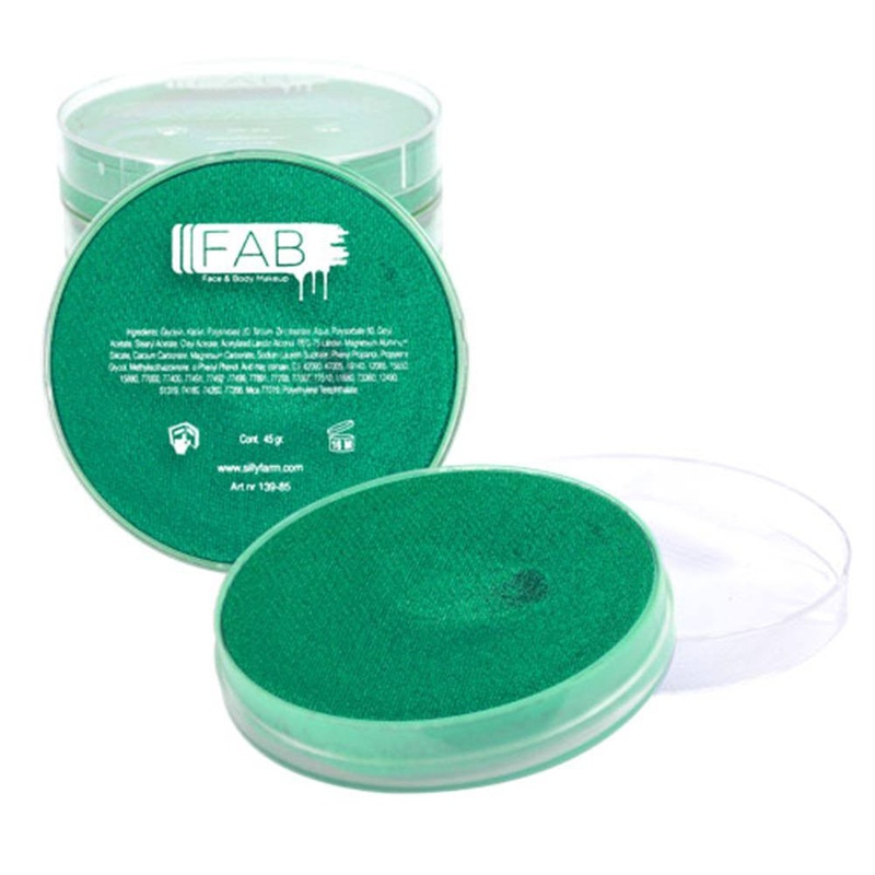 FAB Green Face Paint – Peacock Shimmer 341 Peacock Shimmer 341 45 gm