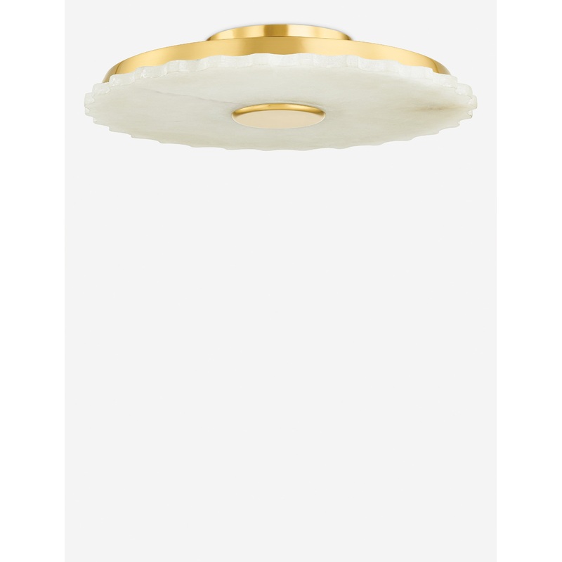 Galya Flush Mount Light Aged Brass