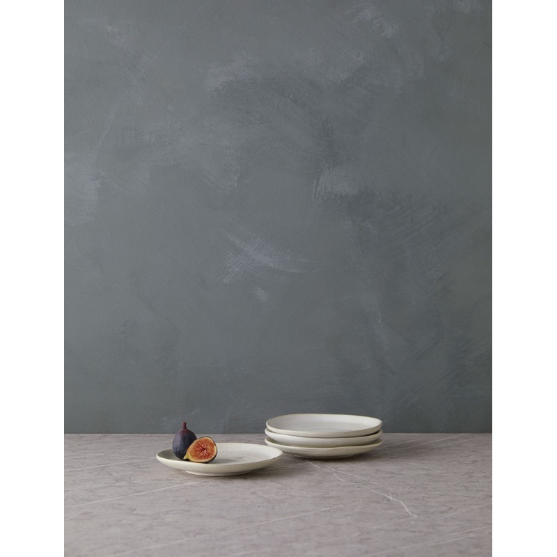 Weilan Cake Plate (Set of 4) Gray + White
