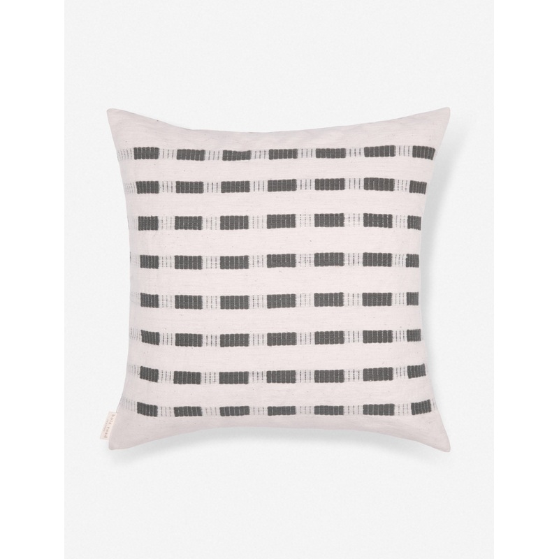 Bertu Pillow by Bol Road Textiles Onyx