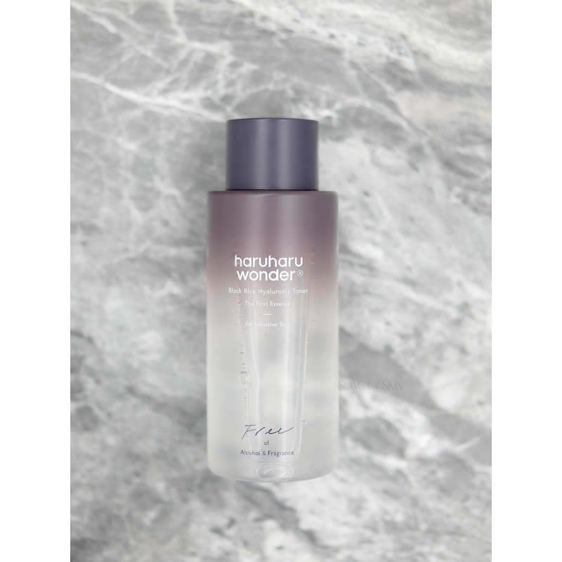 HARUHARU Wonder Black Rice Hyaluronic Toner for Sensitive Skin 5.07 fl oz / 150ml