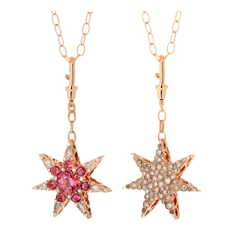 ISTANBUL PENDANT PINK TOURMALINES- DIAMONDS