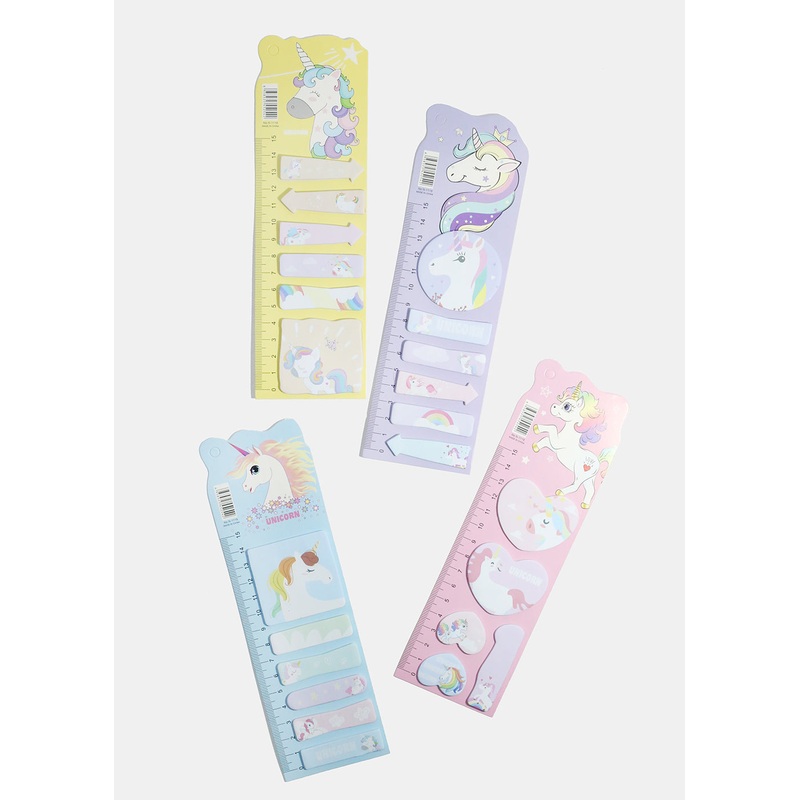 Unicorn Print Tabs Pink