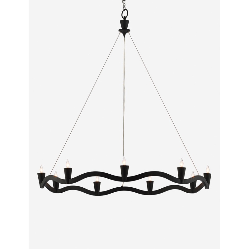 Fox Chandelier Black 37″Dia