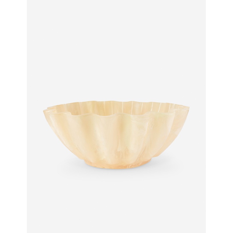 Marika Resin Serving Bowl Cream
